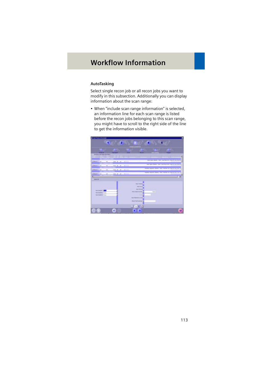 Workflow information | Siemens EMOTION 16-Jun User Manual | Page 113 / 590