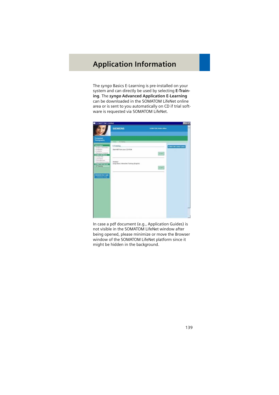 Application information | Siemens EMOTION 16-Jun User Manual | Page 139 / 590