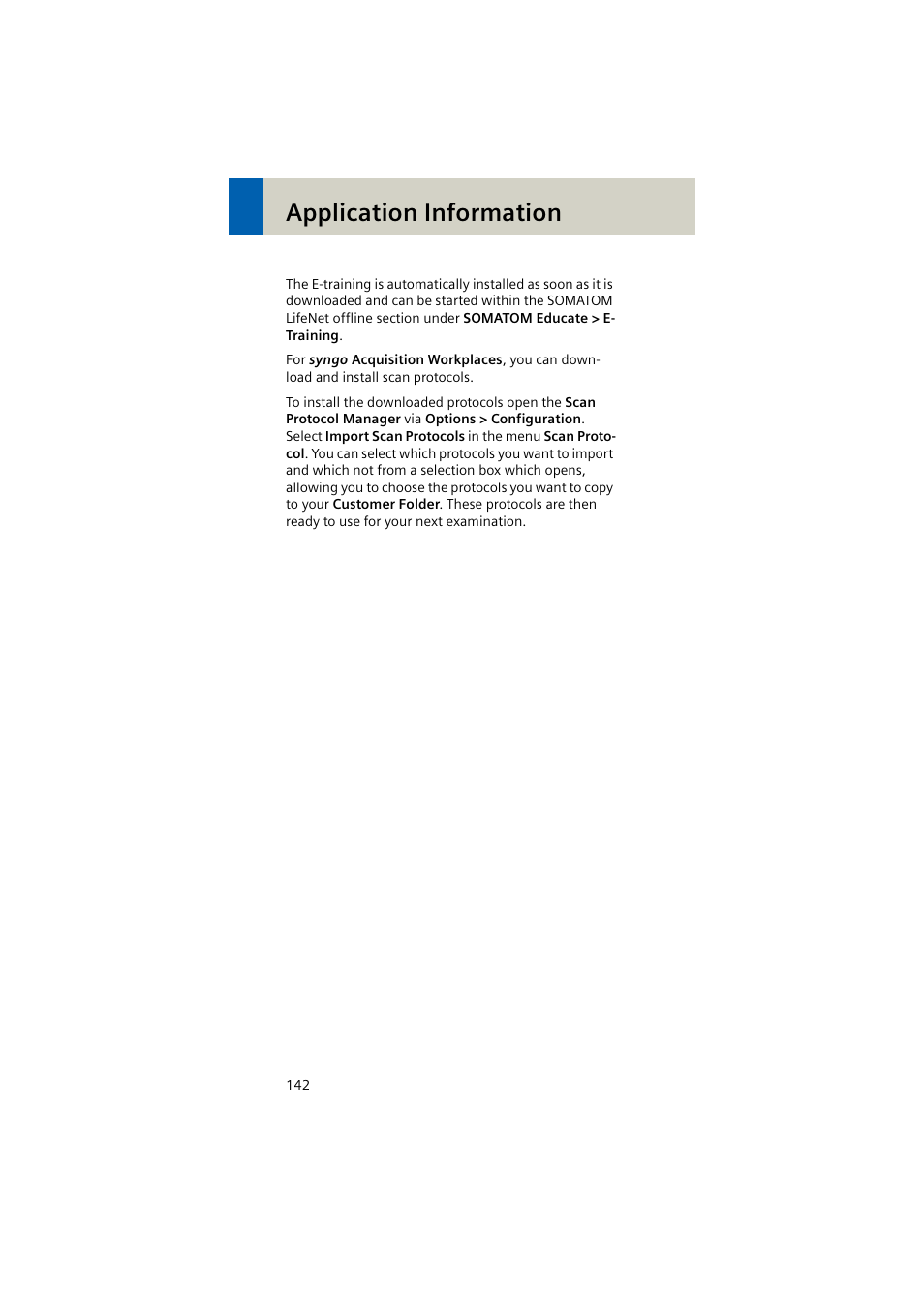 Application information | Siemens EMOTION 16-Jun User Manual | Page 142 / 590