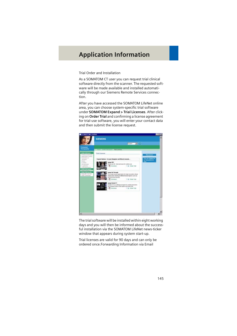 Application information | Siemens EMOTION 16-Jun User Manual | Page 145 / 590