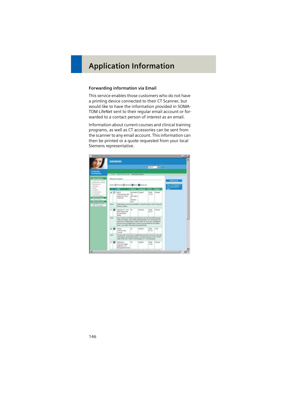 Application information | Siemens EMOTION 16-Jun User Manual | Page 146 / 590