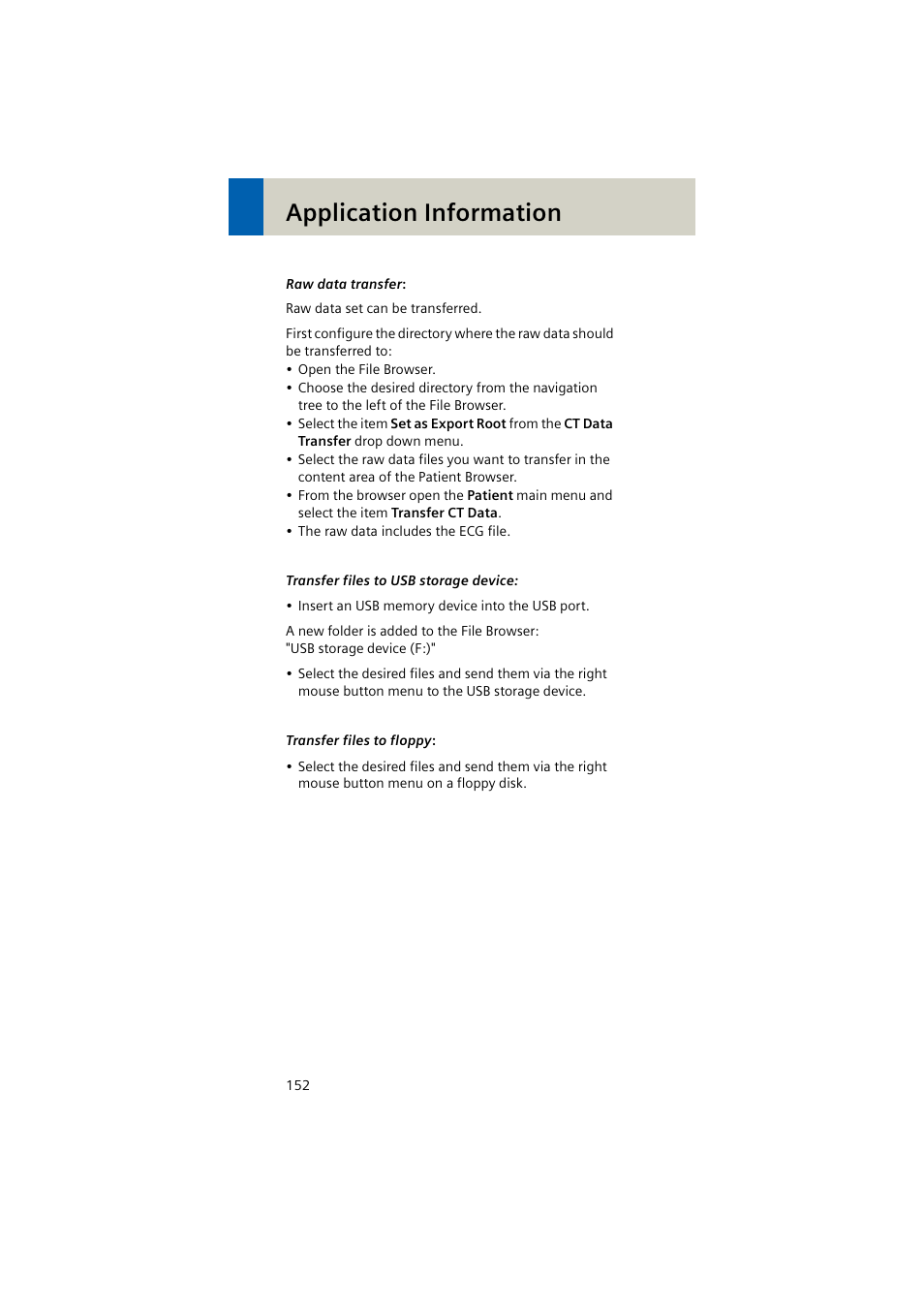 Application information | Siemens EMOTION 16-Jun User Manual | Page 152 / 590