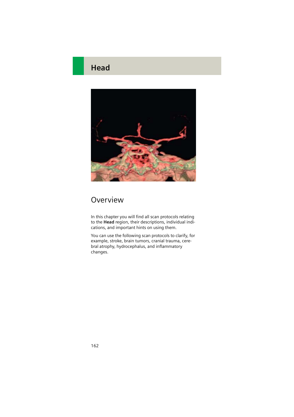 Head, Overview | Siemens EMOTION 16-Jun User Manual | Page 162 / 590