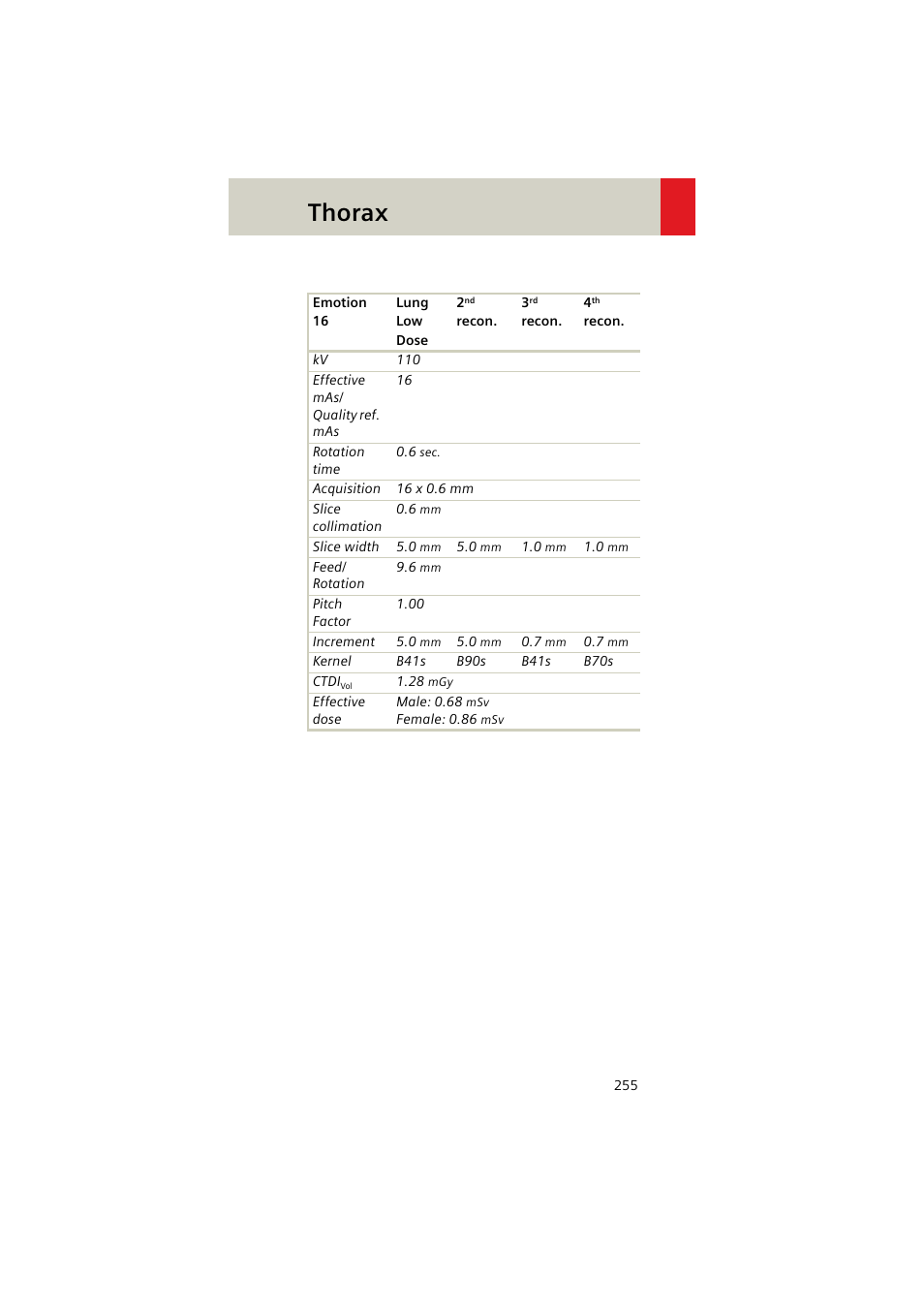 Thorax | Siemens EMOTION 16-Jun User Manual | Page 255 / 590