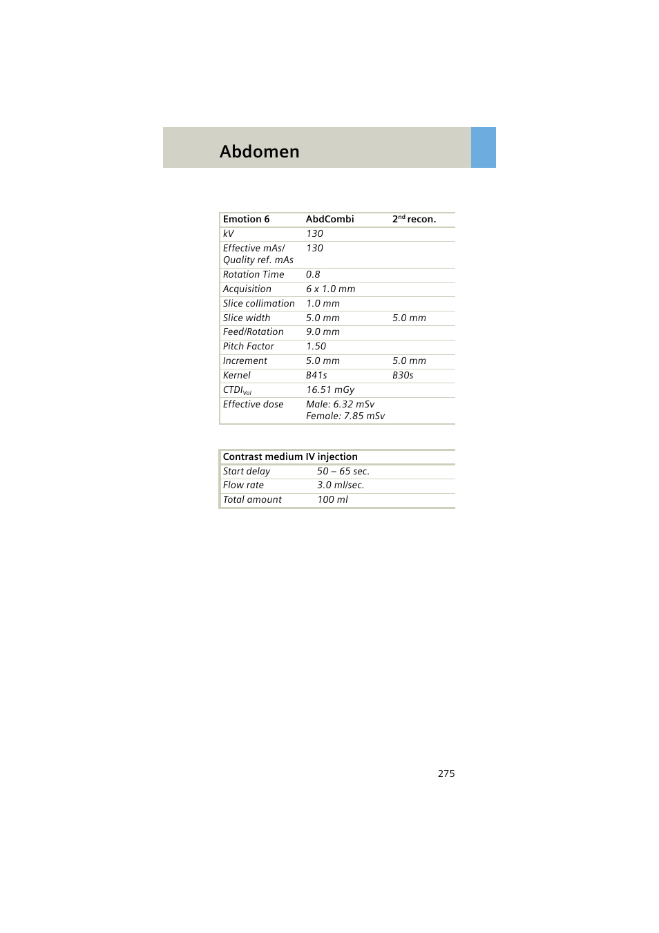 Abdomen | Siemens EMOTION 16-Jun User Manual | Page 275 / 590