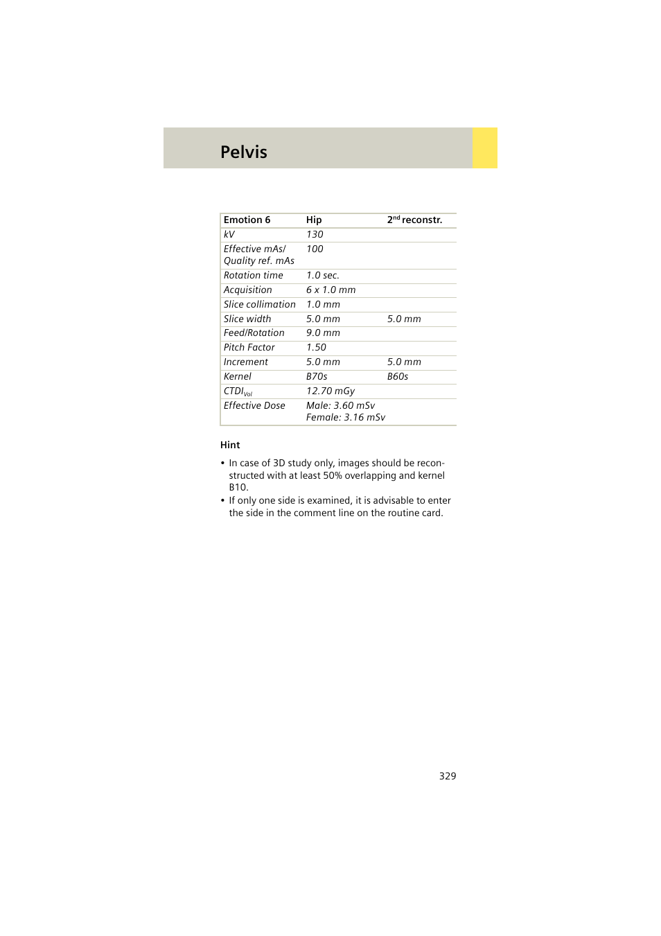 Pelvis | Siemens EMOTION 16-Jun User Manual | Page 329 / 590