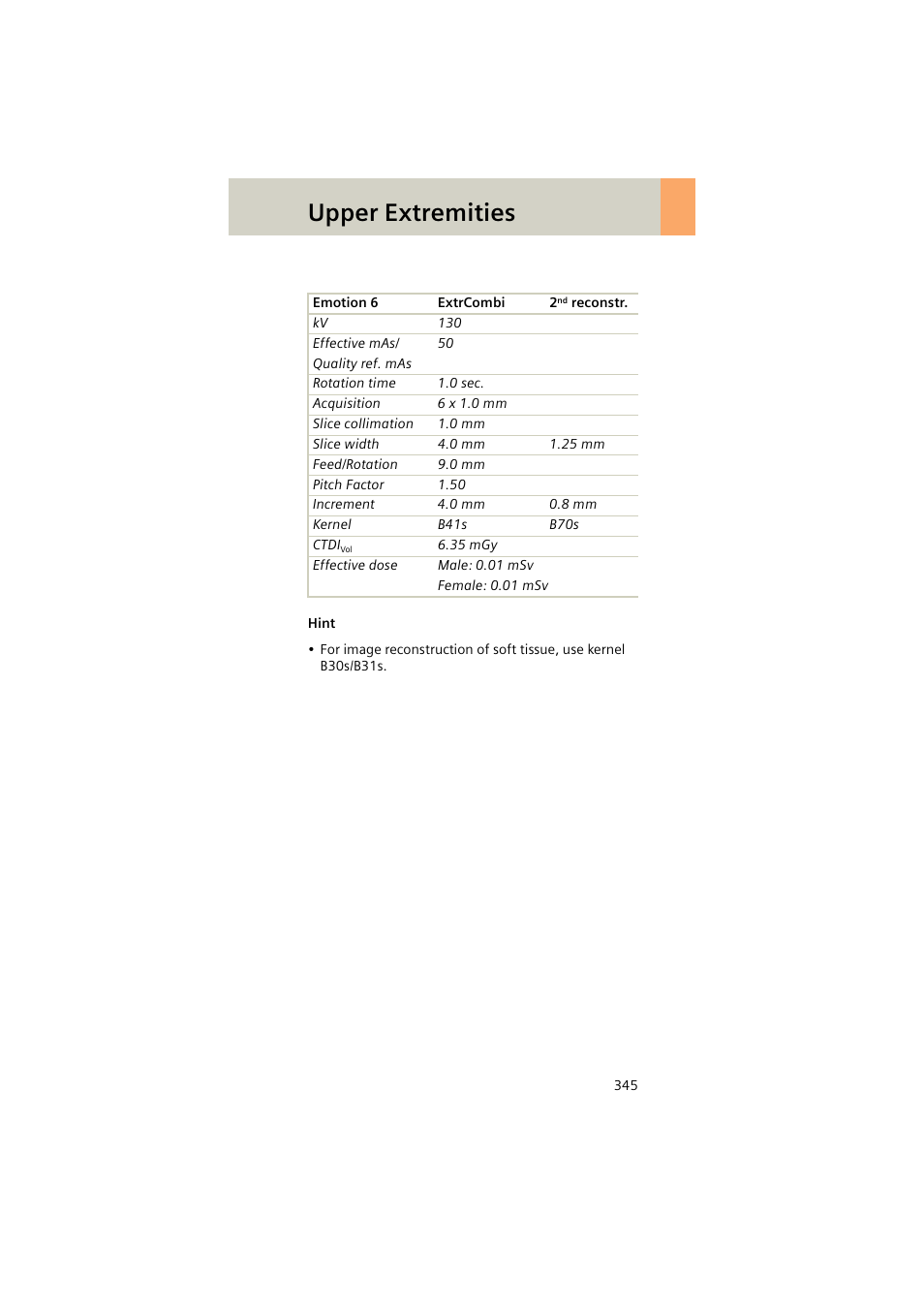 Upper extremities | Siemens EMOTION 16-Jun User Manual | Page 345 / 590