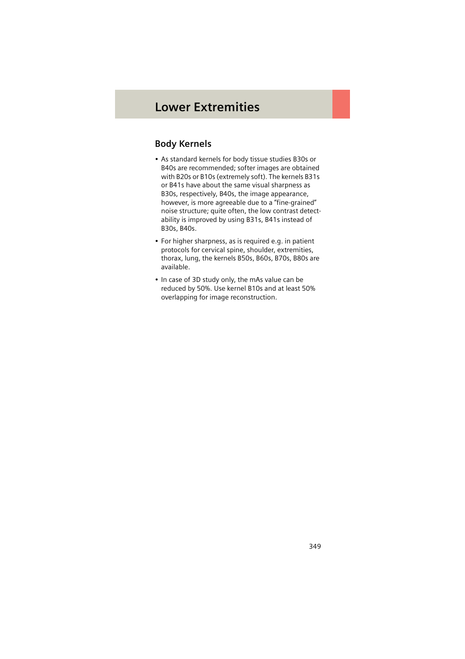 Body kernels, Lower extremities | Siemens EMOTION 16-Jun User Manual | Page 349 / 590