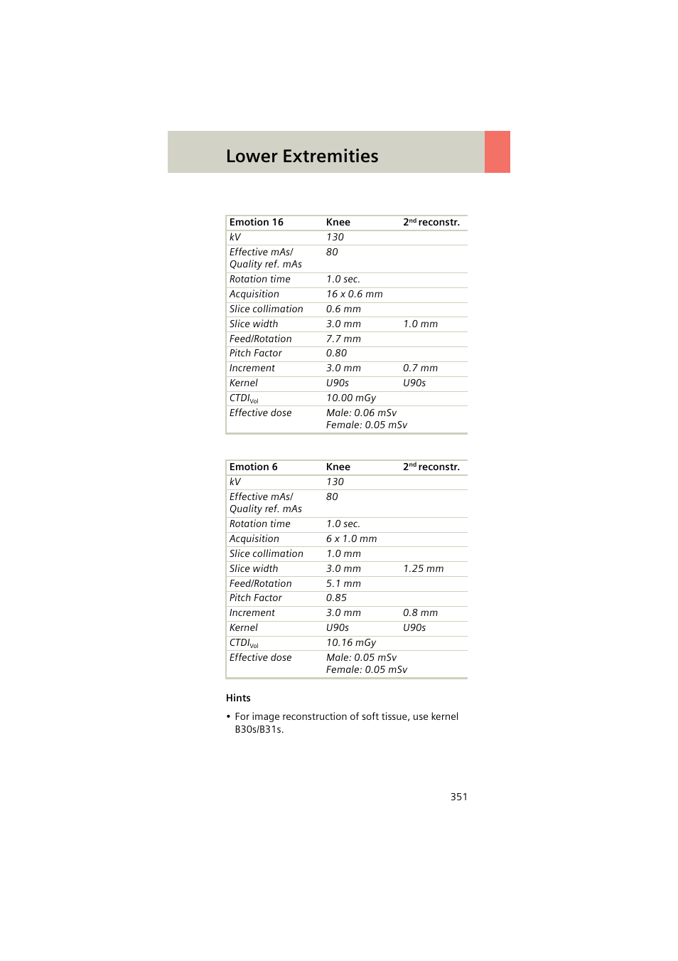 Lower extremities | Siemens EMOTION 16-Jun User Manual | Page 351 / 590