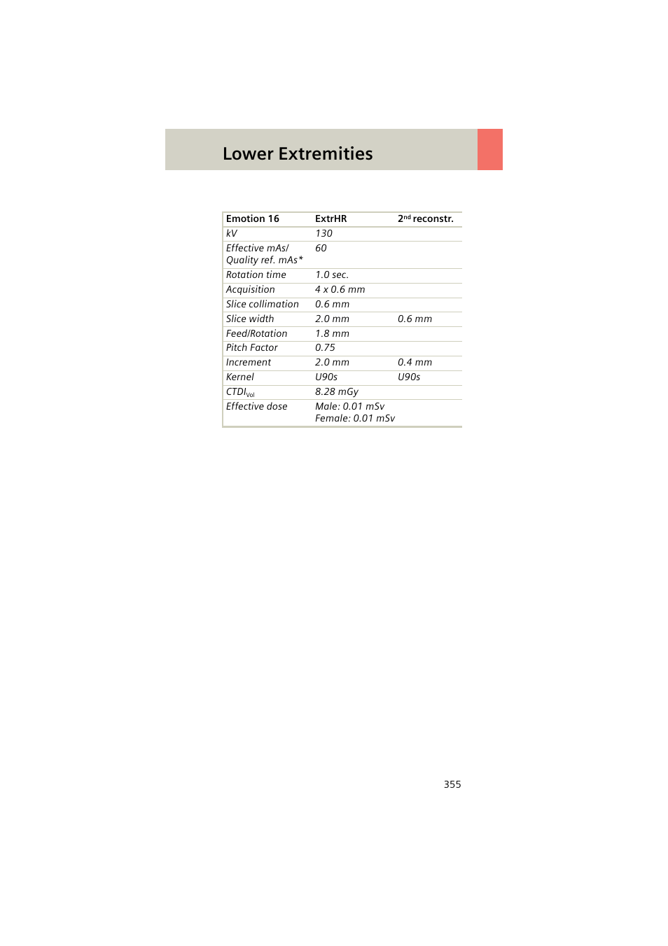 Lower extremities | Siemens EMOTION 16-Jun User Manual | Page 355 / 590