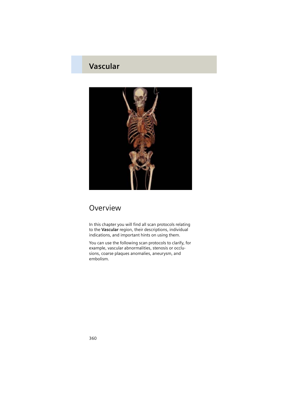 Vascular, Overview | Siemens EMOTION 16-Jun User Manual | Page 360 / 590