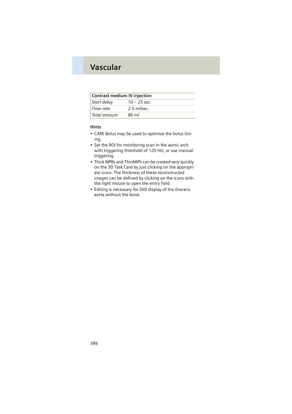 Vascular | Siemens EMOTION 16-Jun User Manual | Page 386 / 590