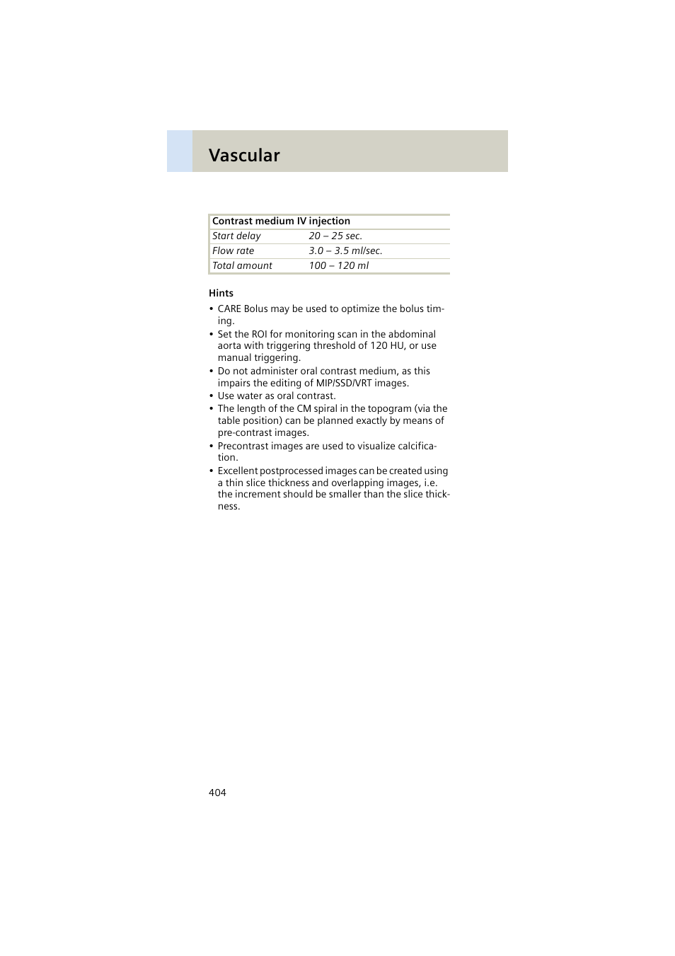 Vascular | Siemens EMOTION 16-Jun User Manual | Page 404 / 590