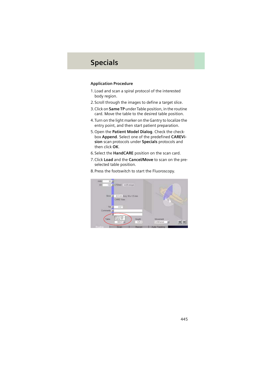 Specials | Siemens EMOTION 16-Jun User Manual | Page 445 / 590