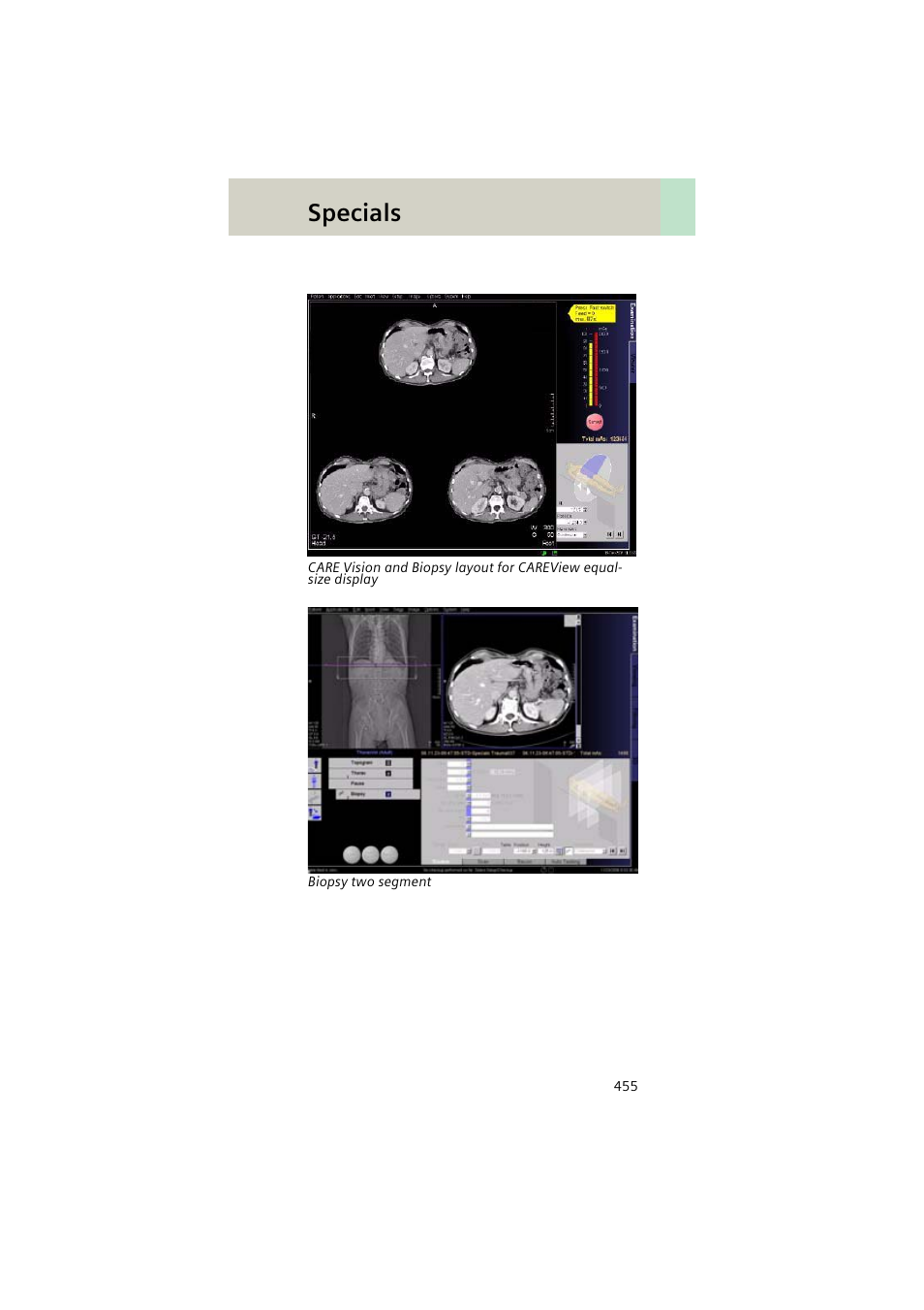 Specials | Siemens EMOTION 16-Jun User Manual | Page 455 / 590