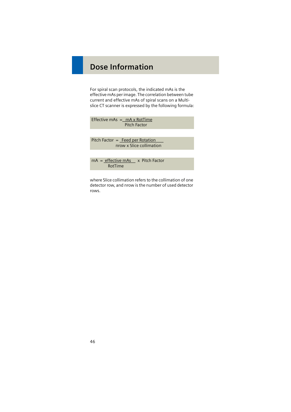 Dose information | Siemens EMOTION 16-Jun User Manual | Page 46 / 590