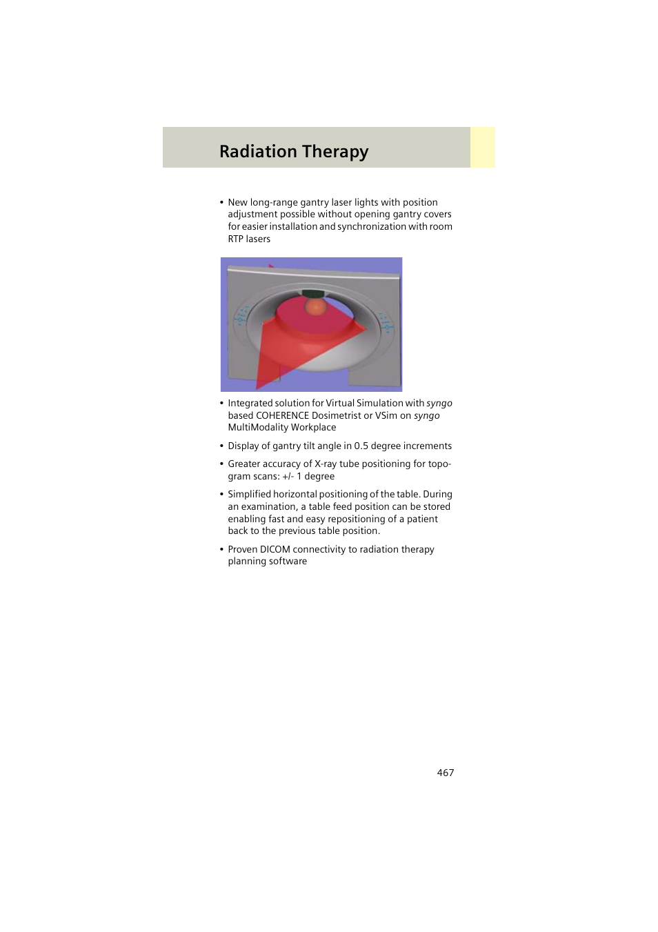 Radiation therapy | Siemens EMOTION 16-Jun User Manual | Page 467 / 590