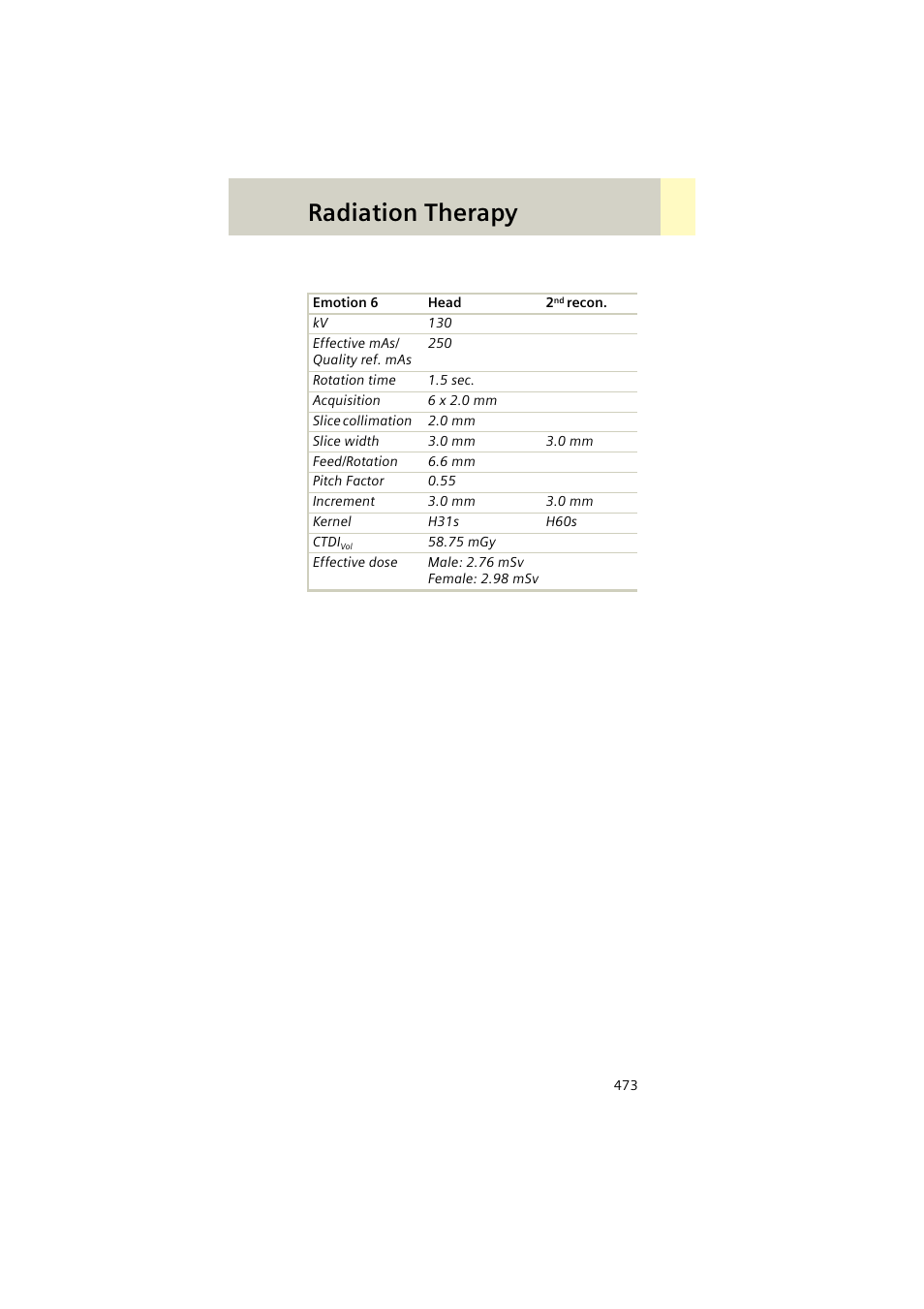 Radiation therapy | Siemens EMOTION 16-Jun User Manual | Page 473 / 590