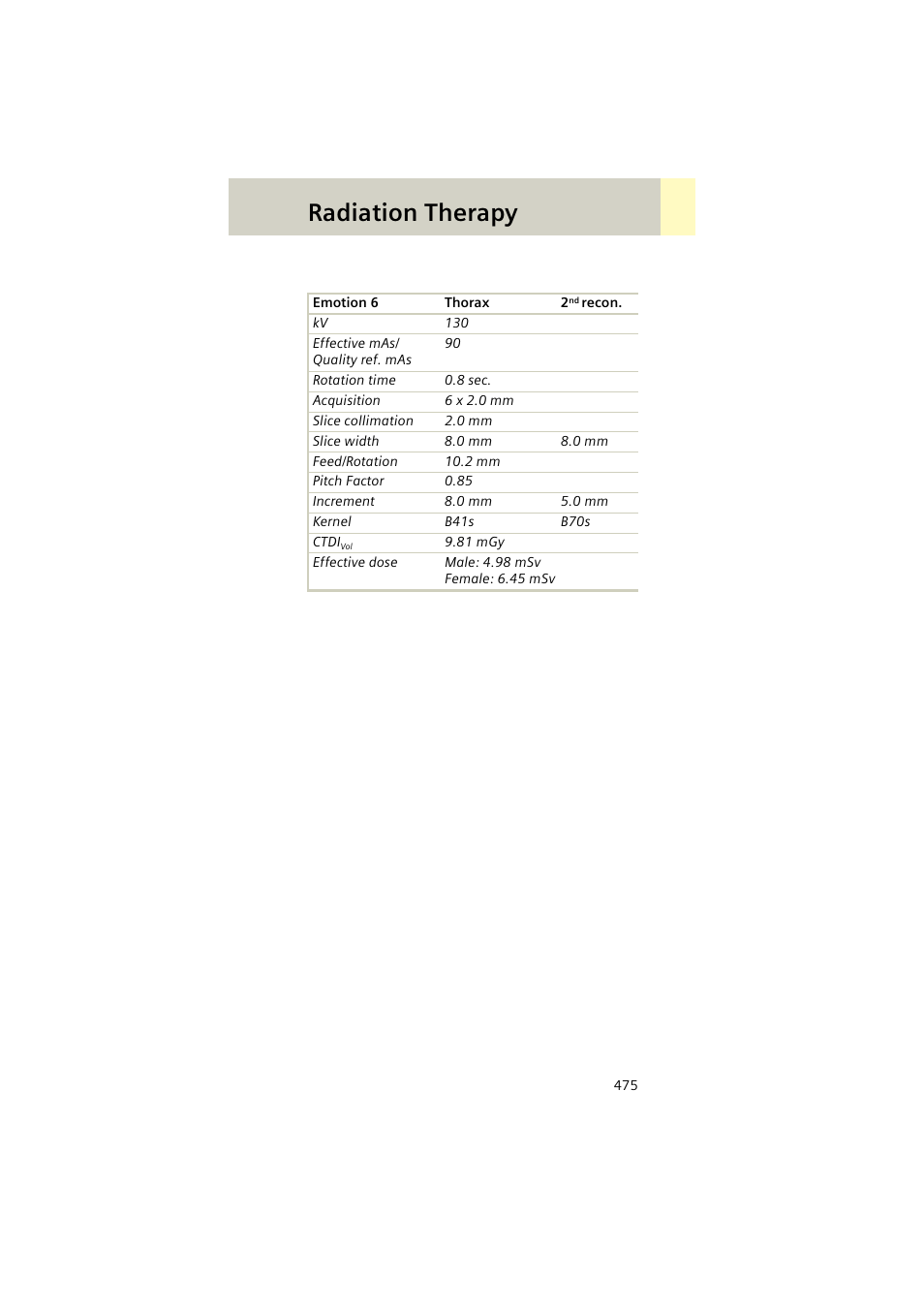 Radiation therapy | Siemens EMOTION 16-Jun User Manual | Page 475 / 590