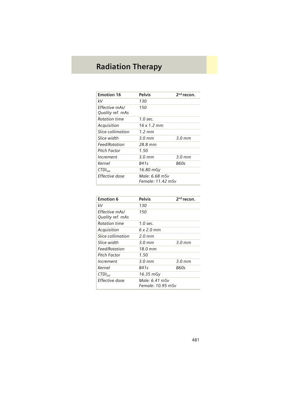 Radiation therapy | Siemens EMOTION 16-Jun User Manual | Page 481 / 590