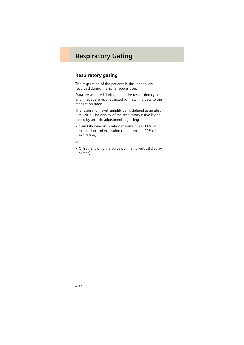 Respiratory gating | Siemens EMOTION 16-Jun User Manual | Page 492 / 590