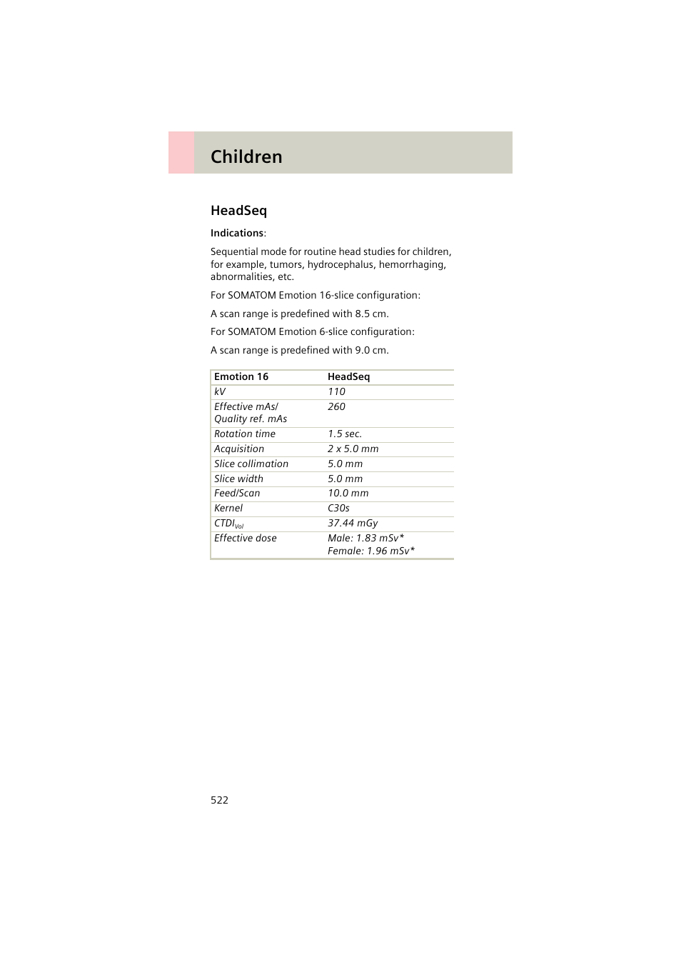 Headseq, Headseq 522, Children | Siemens EMOTION 16-Jun User Manual | Page 522 / 590