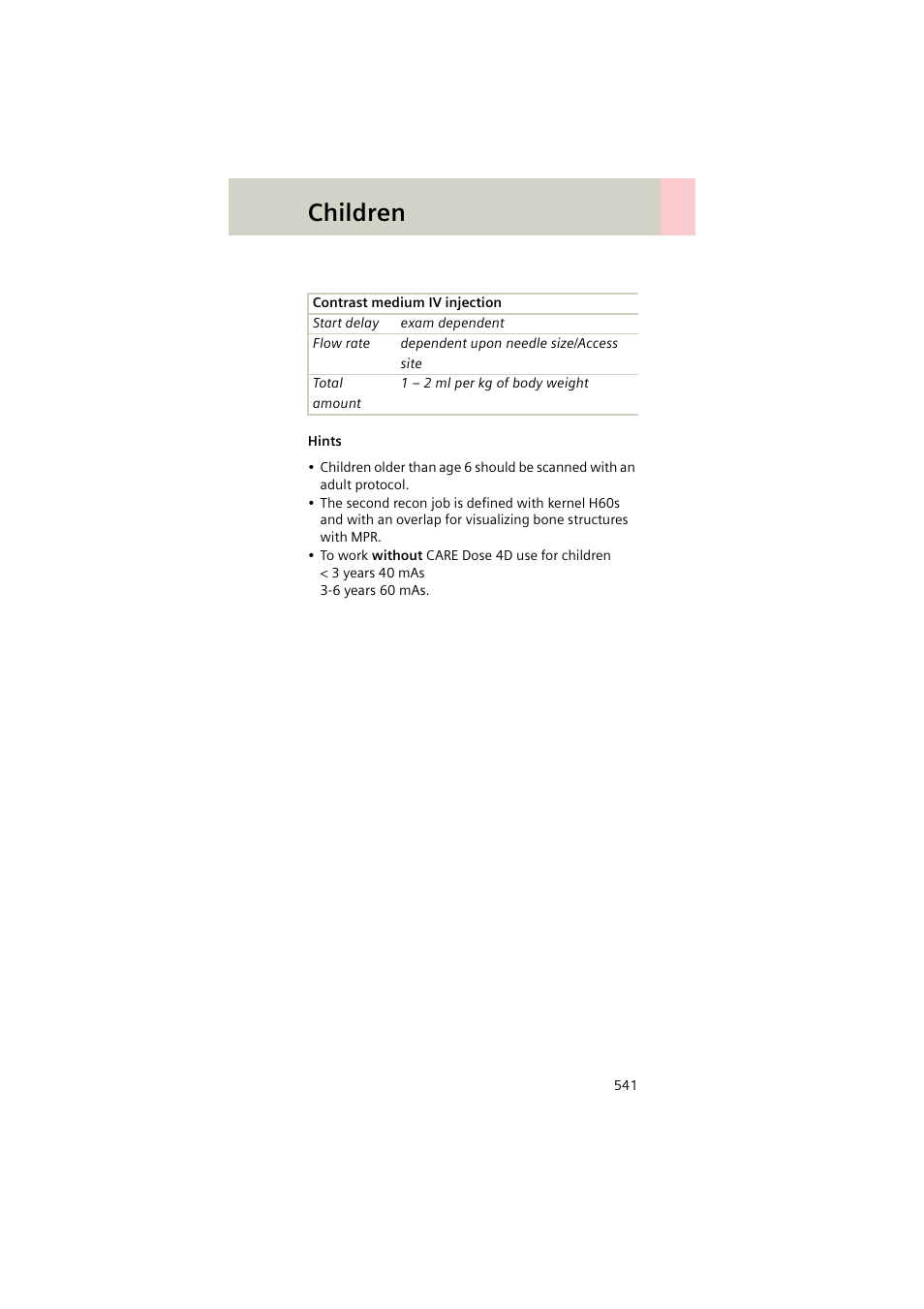 Children | Siemens EMOTION 16-Jun User Manual | Page 541 / 590