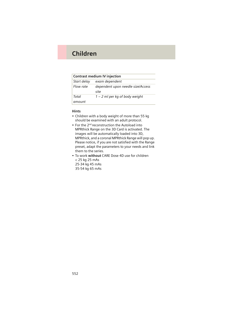 Children | Siemens EMOTION 16-Jun User Manual | Page 552 / 590