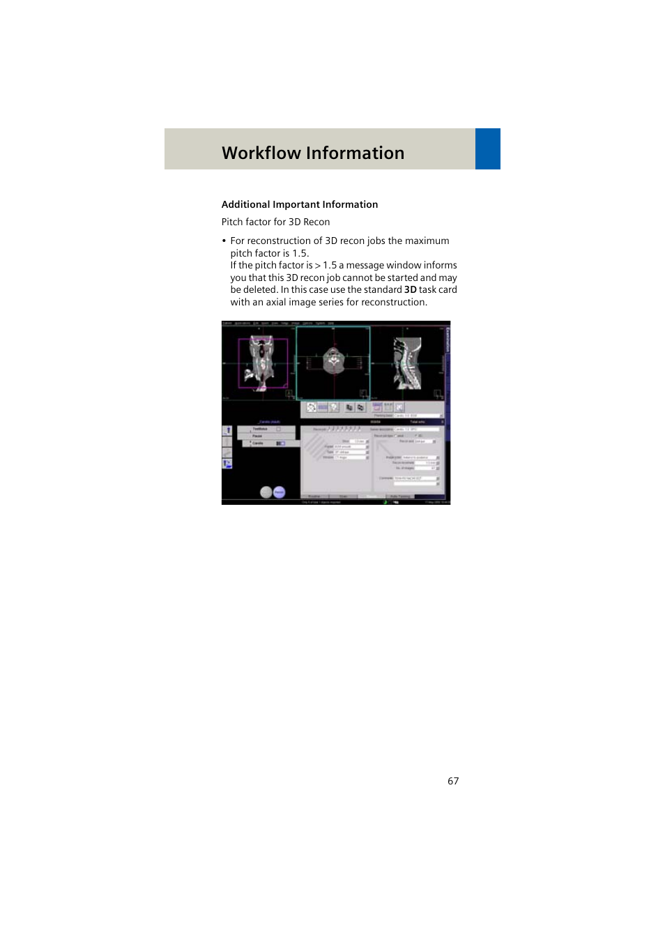 Workflow information | Siemens EMOTION 16-Jun User Manual | Page 67 / 590