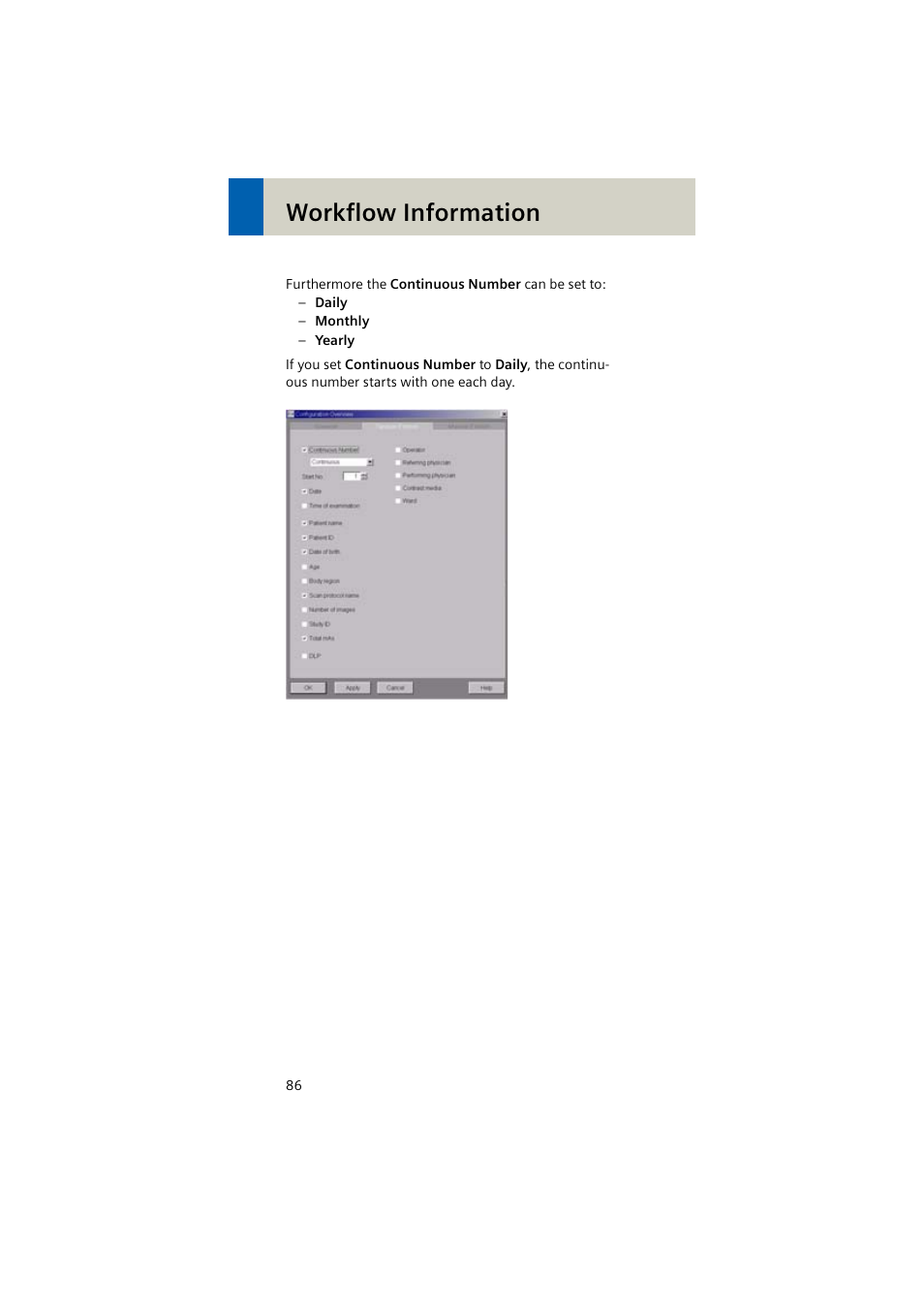 Workflow information | Siemens EMOTION 16-Jun User Manual | Page 86 / 590