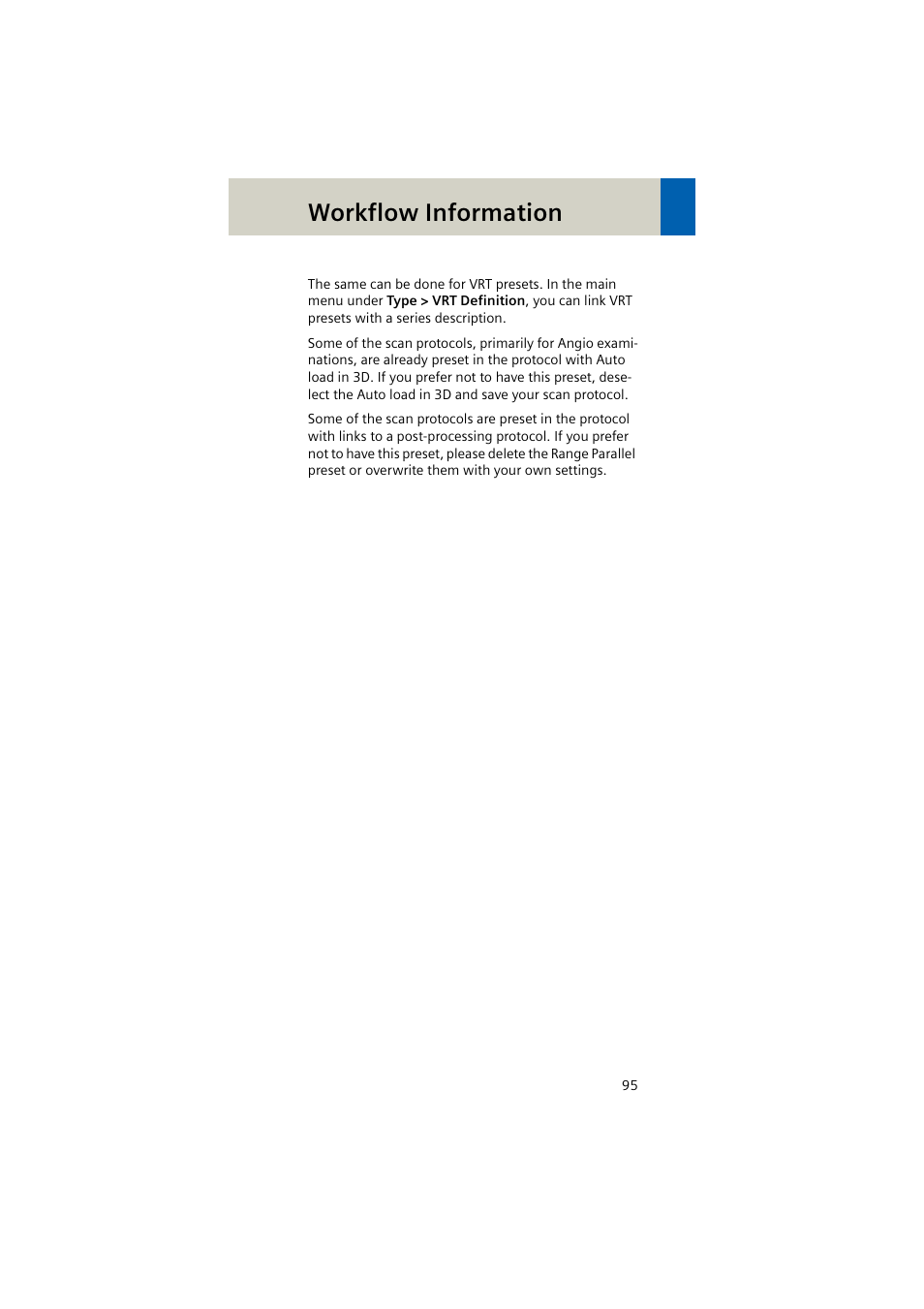 Workflow information | Siemens EMOTION 16-Jun User Manual | Page 95 / 590