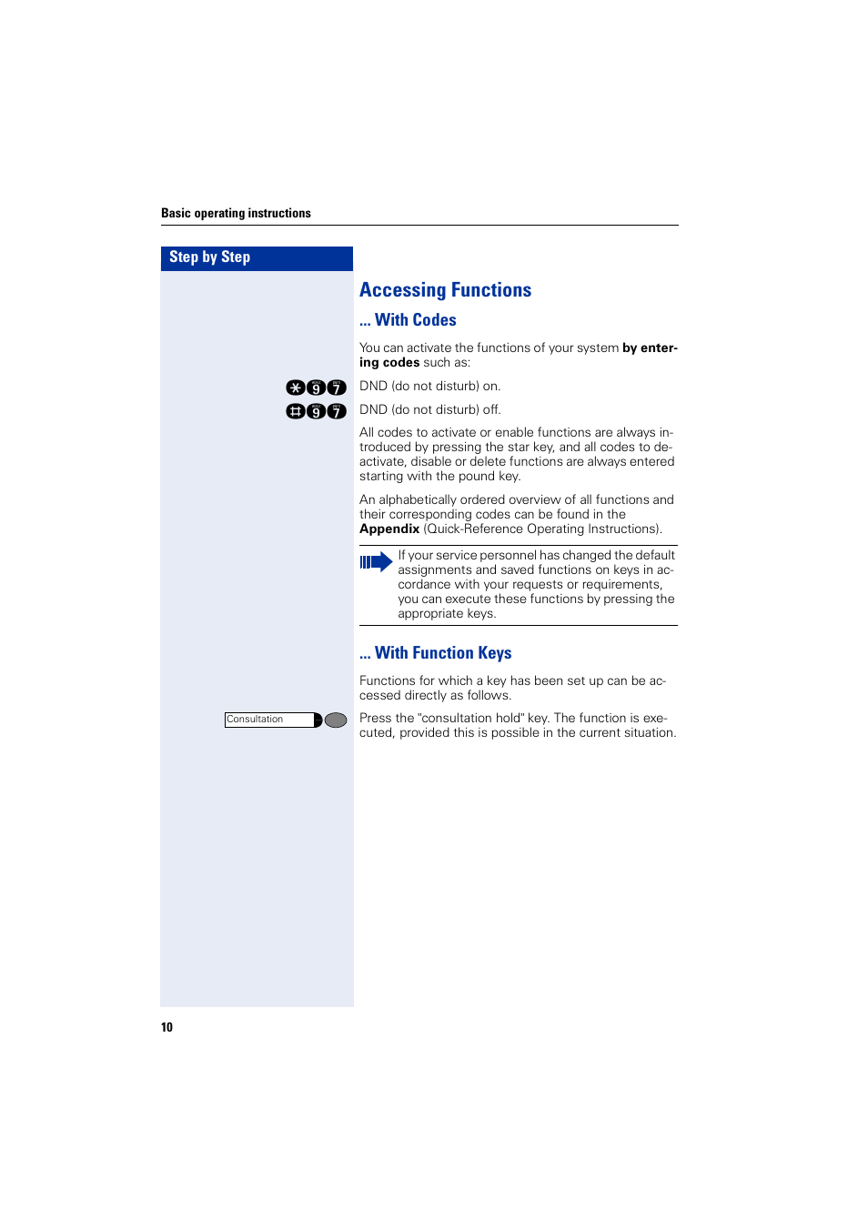 Accessing functions, With codes, With function keys | With codes ... with function keys | Siemens HIPATH 5000 User Manual | Page 10 / 72