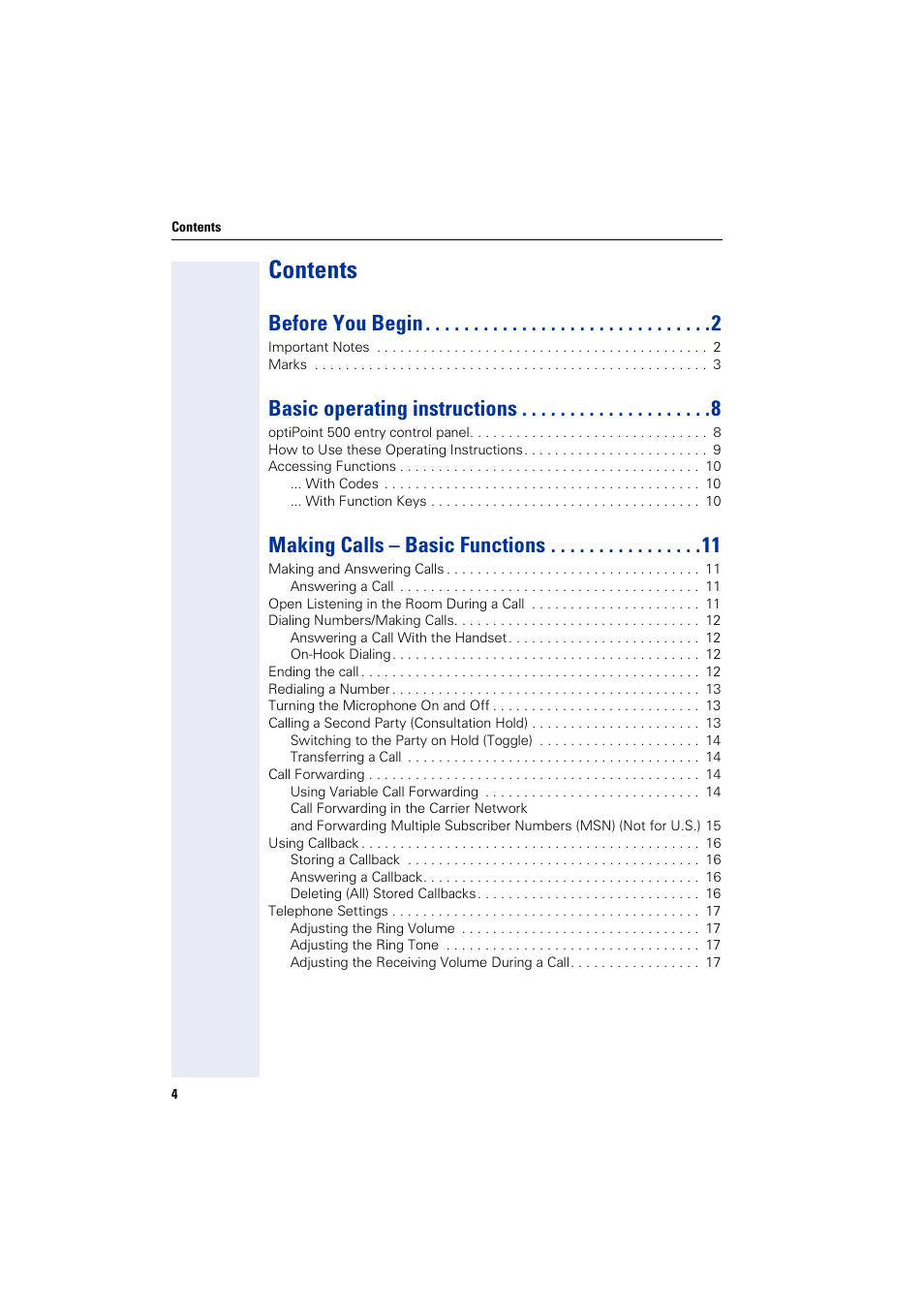 Siemens HIPATH 5000 User Manual | Page 4 / 72