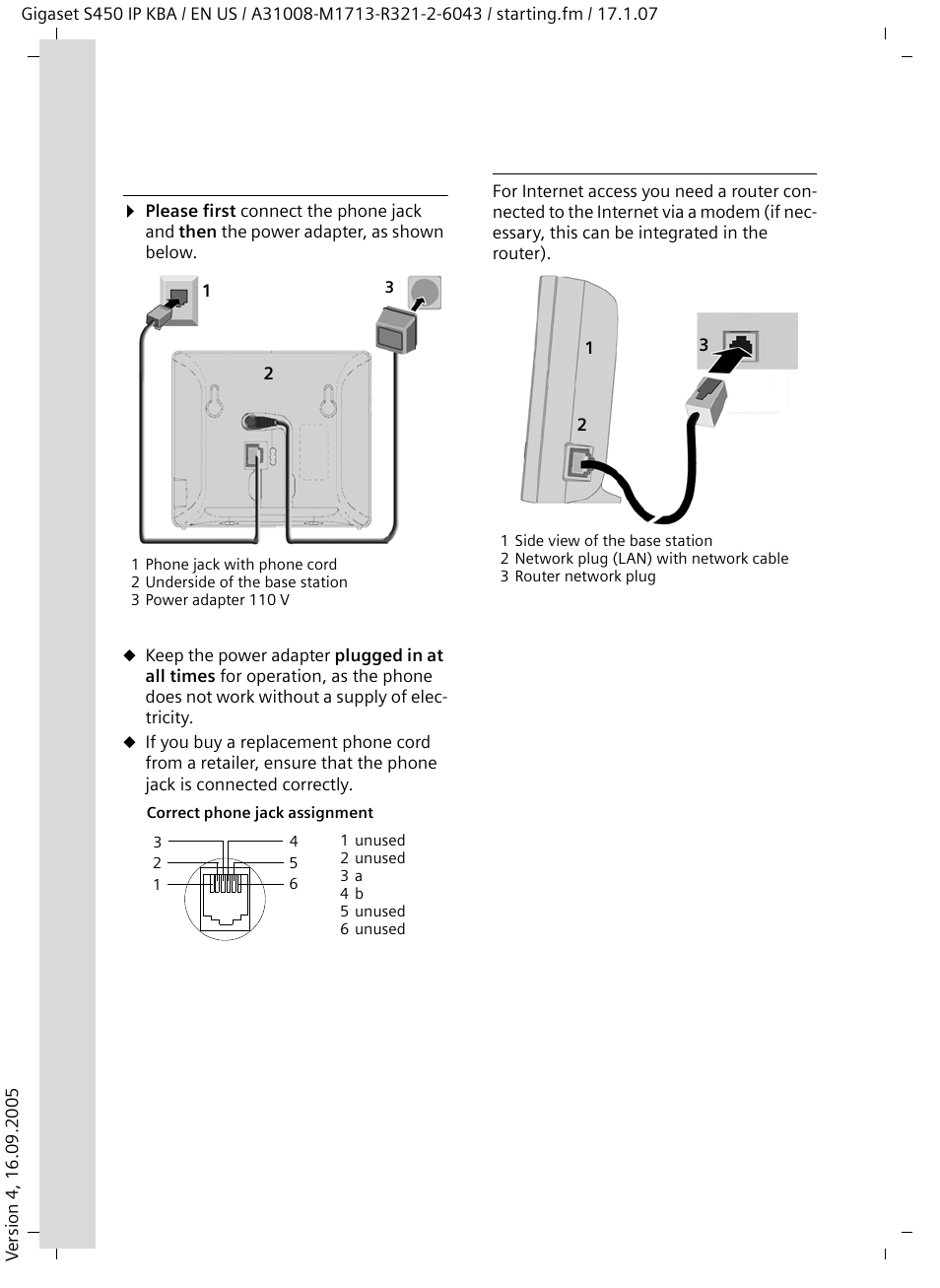 Connecting the base station with the router | Siemens Gigaset S450IP User Manual | Page 11 / 44