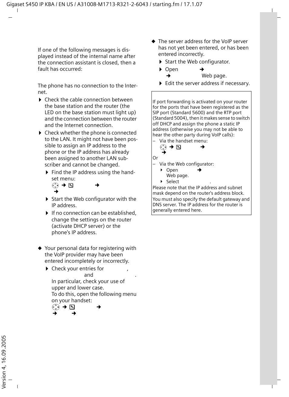 Siemens Gigaset S450IP User Manual | Page 14 / 44