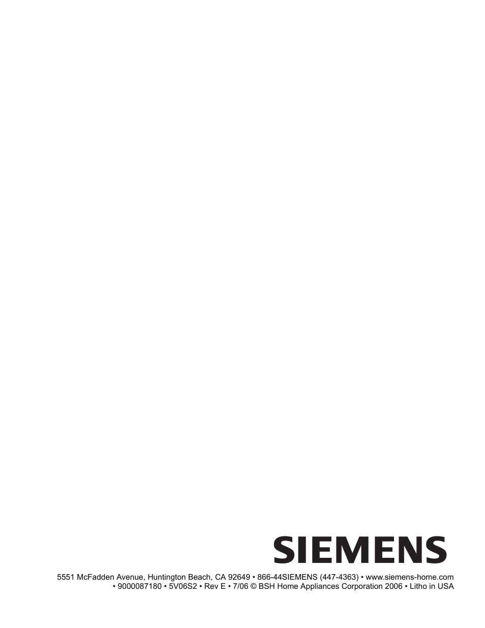 Siemens HE2528U User Manual | Page 56 / 56