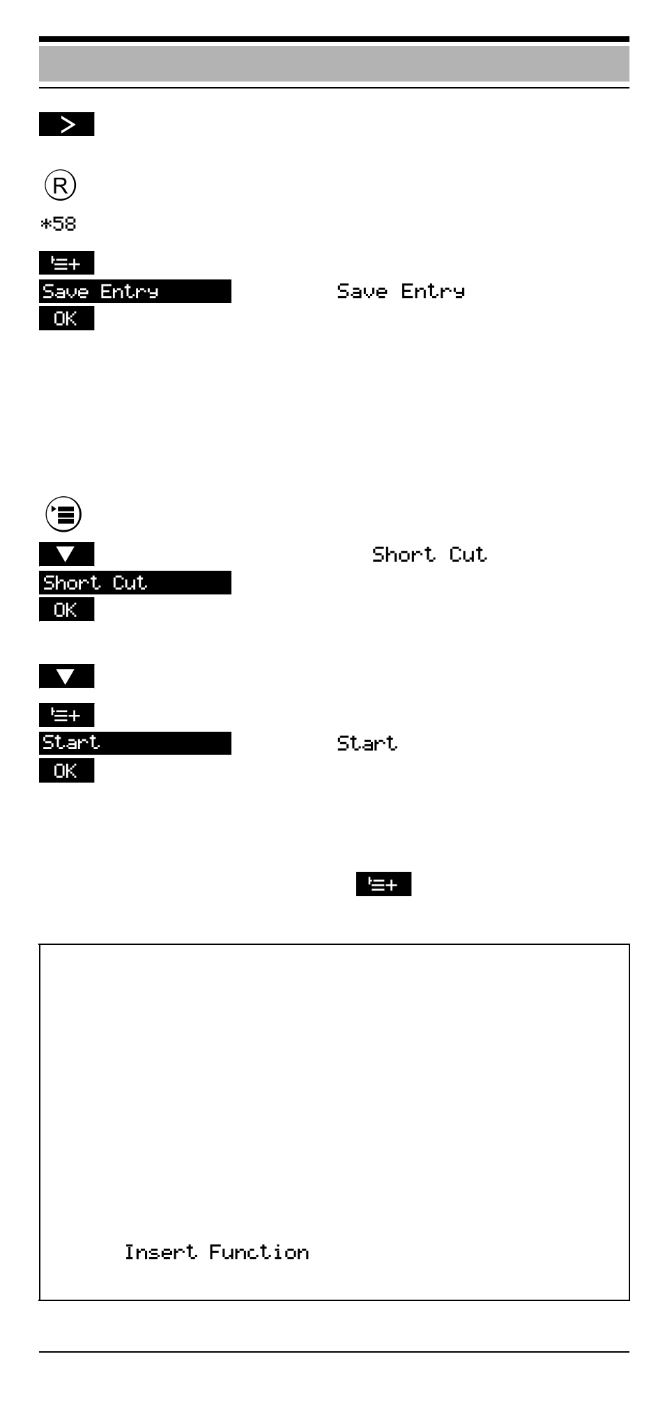 Main menu – functions, Starting a short cut | Siemens Hicom cordless EM User Manual | Page 44 / 68