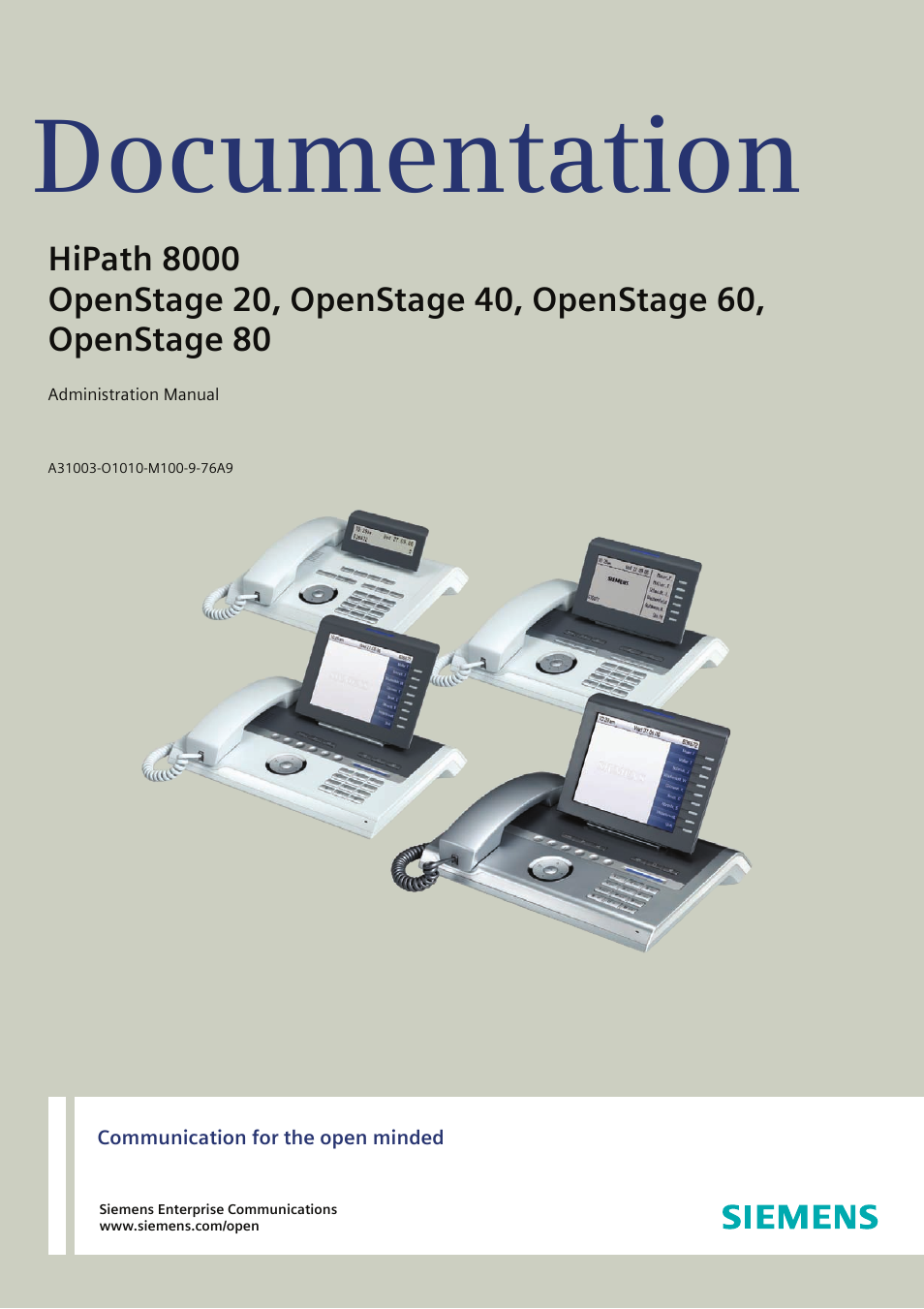 Siemens HIPATH 20 User Manual | 258 pages