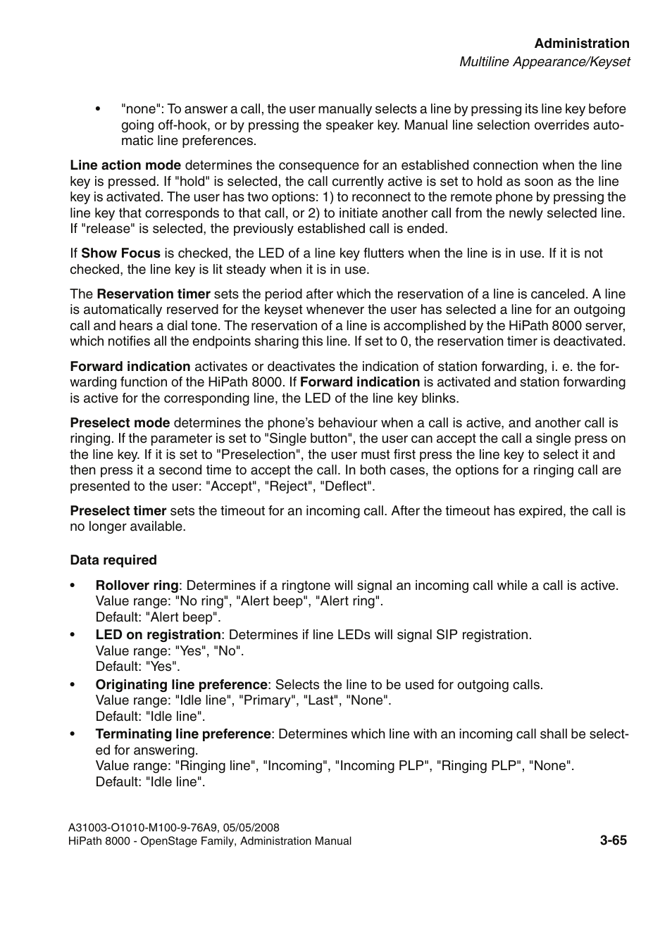 Siemens HIPATH 20 User Manual | Page 107 / 258