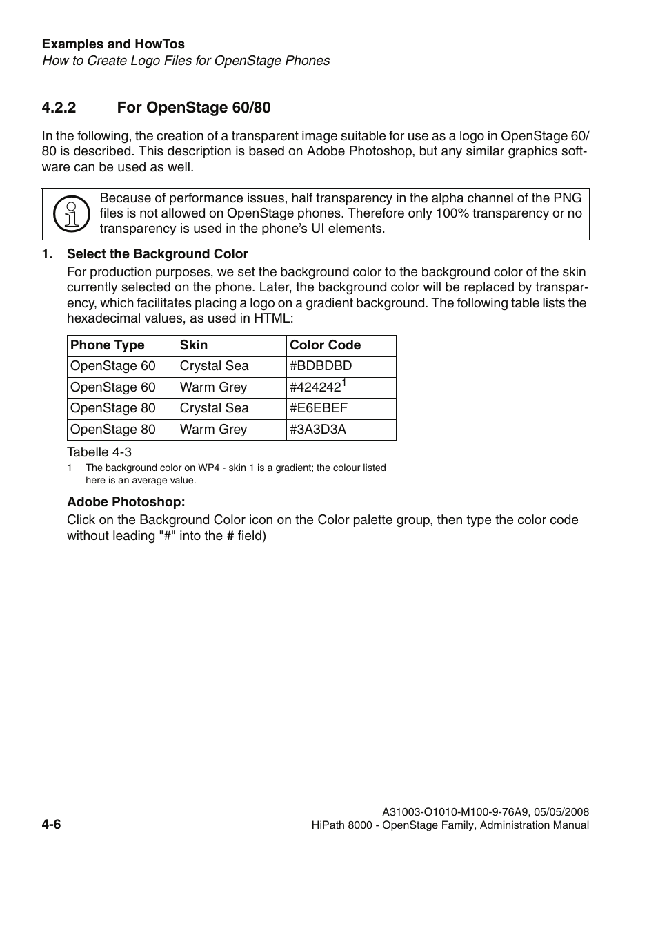 2 for openstage 60/80, 2 for openstage 60/80 -6 | Siemens HIPATH 20 User Manual | Page 196 / 258