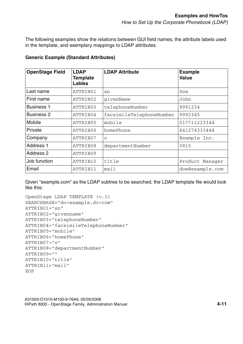 Siemens HIPATH 20 User Manual | Page 201 / 258