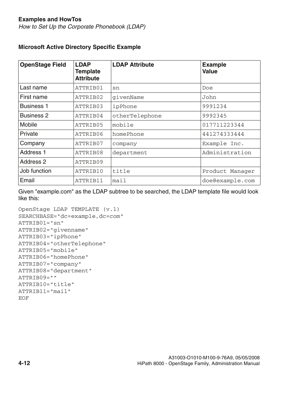 Siemens HIPATH 20 User Manual | Page 202 / 258