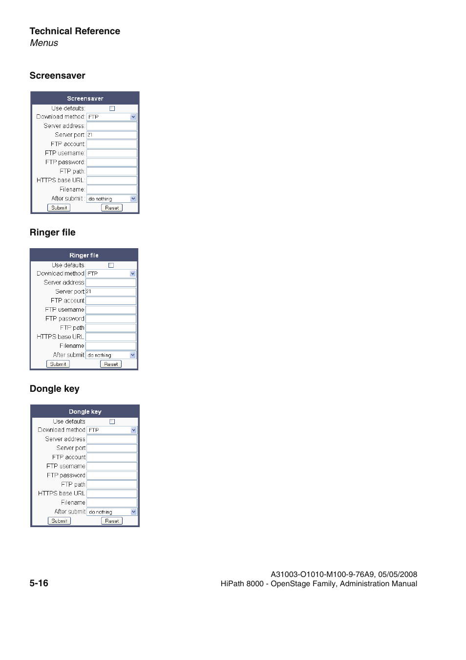 Screensaver | Siemens HIPATH 20 User Manual | Page 222 / 258