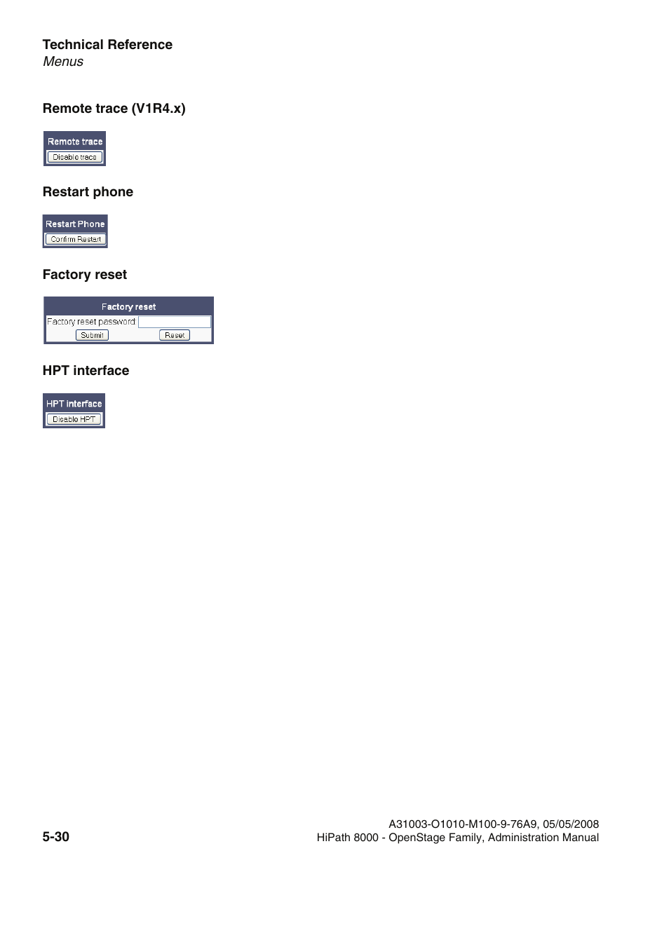 Hpt interface | Siemens HIPATH 20 User Manual | Page 236 / 258