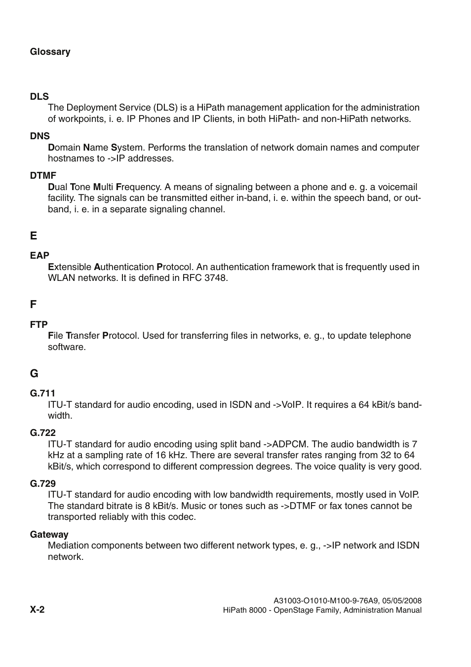 Siemens HIPATH 20 User Manual | Page 246 / 258