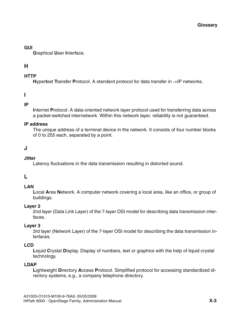 Ip netw, Ip address, G., ->ip netw | Siemens HIPATH 20 User Manual | Page 247 / 258