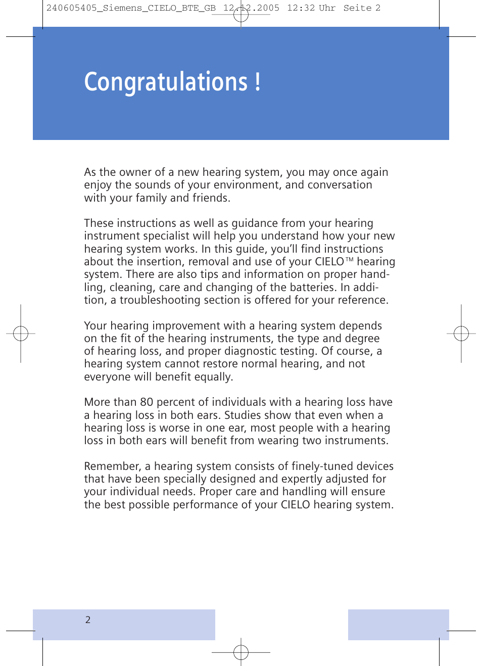 Siemens CIELO User Manual | Page 2 / 24