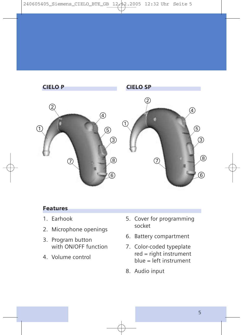 Siemens CIELO User Manual | Page 5 / 24