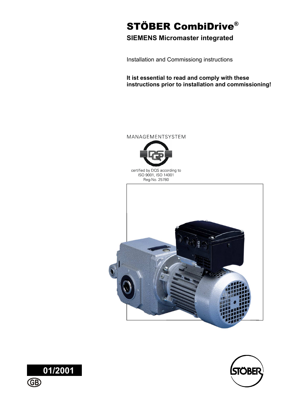 Siemens Stober CombiDrive CM400/3 User Manual | 40 pages