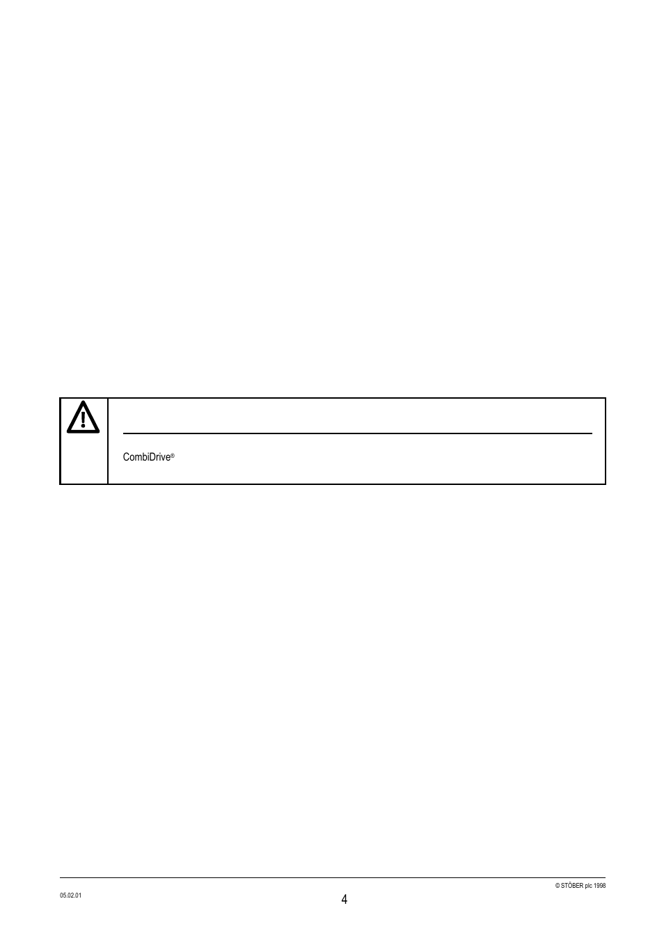 Mechanical installation, Warning, 2 mechanical installation | English 2. installation | Siemens Stober CombiDrive CM400/3 User Manual | Page 6 / 40